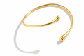 Minimalist Open‑End Gold Cuff Bracelet for Women